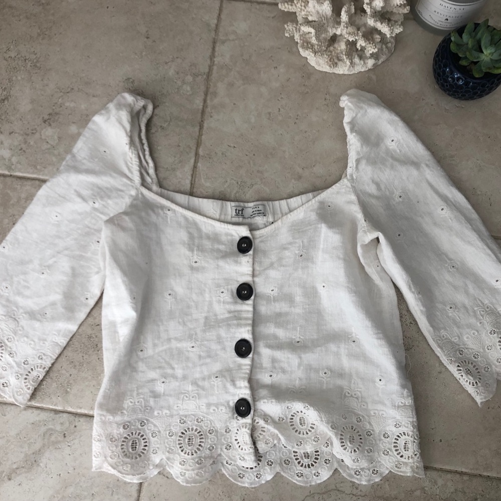 Zara White Button Down - Picture 4 of 6